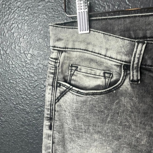 DKNY Jeans Women's Gray Acid Wash CITY Ultra Skinny Jeans Size 10 - Picture 8 of 12